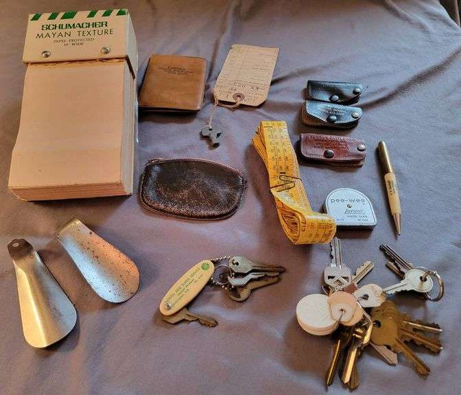 Utility Items with Keys and Measuring Tools, Some Advertising - Metzger ...