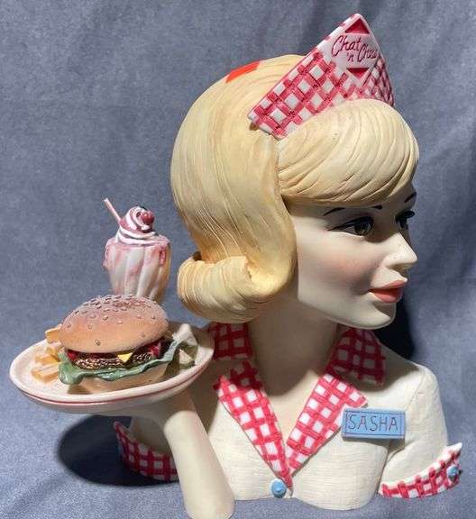 Cameo Girls Deluxe ‘Car Hop Honey’ Sasha 1960 Bust Figurine 6”x2”x7 ...