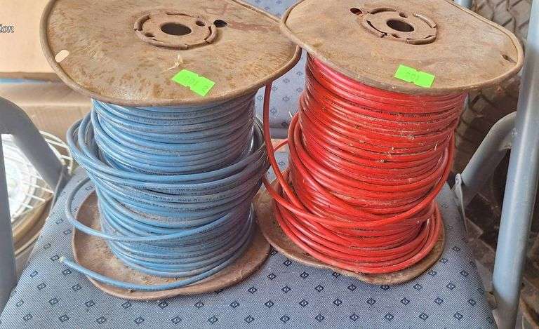 Wire Rool Red Blue 2 Spools of Electrical Wire in Red and Blue - Metzger Property Services ...