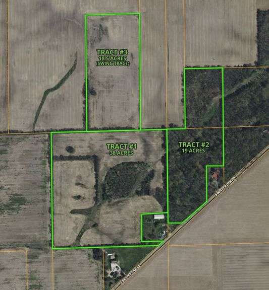 10.2.25 - LIVE & ONLINE LAND AUCTION - 75.5+/- ACRES OF QUALITY CROPLAND & RECREATIONAL WOODS OFFERED IN 3 TRACTS! CLAYPOOL, IN