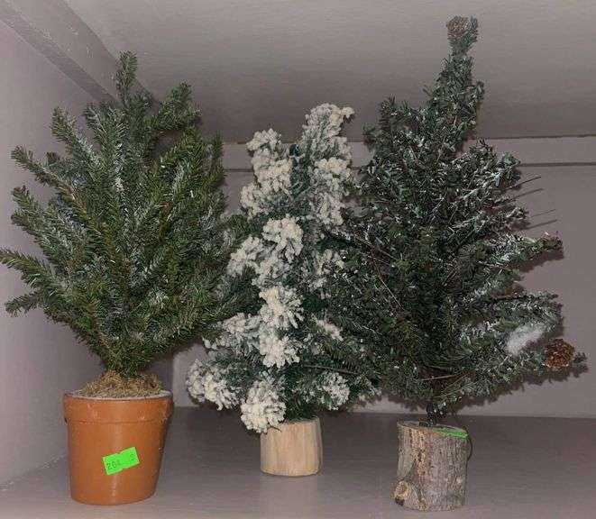 Mini Tree Jamie 3 Artificial Miniature Trees with Bases, 12” Tall - Metzger Property ...