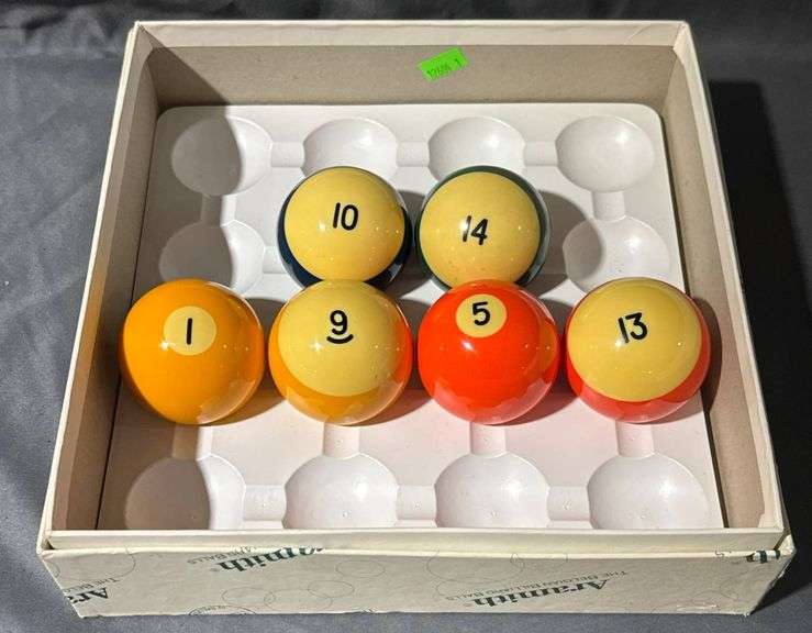 6-Ball Pool or Billiard Balls in Box - Metzger Property Services, LLC