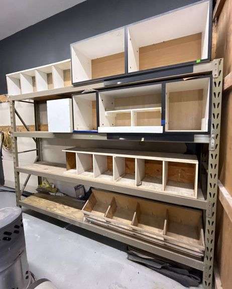 Metal Shelving Unit with Wood Inserts and Accessories - Metzger ...