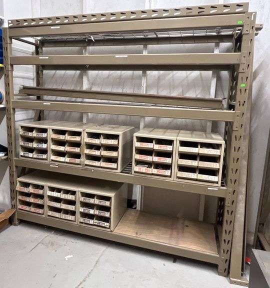 Shelving Unit Rails Metal Shelving Unit with 3 Ends and 16 Cross Rails, 77x17x72 - Metzger ...