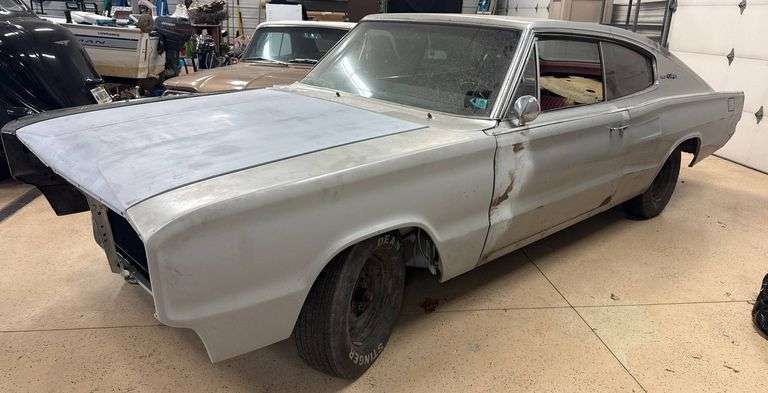 1967 Dodge Charger with 383 Four-Barrel V8, shows 75,962 miles, Has Rebuilt Engine, New Frame Work, Still Needs Body & Interior Finished - Has Title