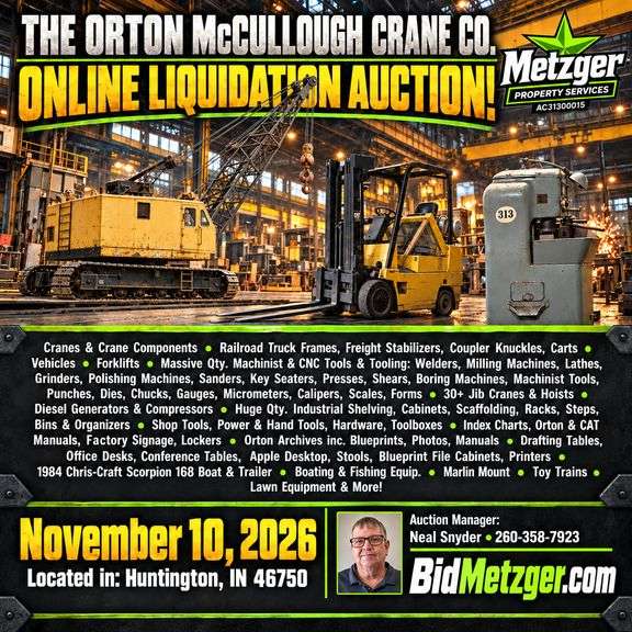 11.10.26 -- The Orton McCullough Crane Co. Online Liquidation Auction ...