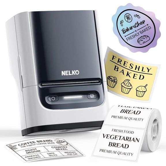 Heat Label Maker Nelko Thermal Label Maker, Model PM220, with 1 Roll of Paper - Metzger ...