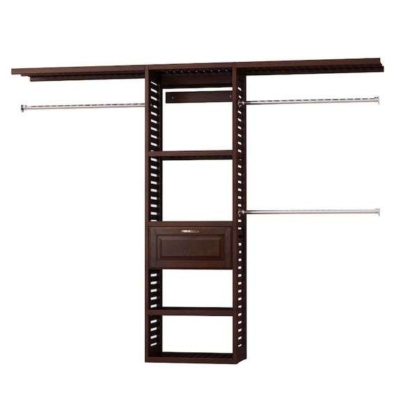 ALLEN + ROTH - allen + roth Hartford 5-ft to 8-ft W x 6.33-ft H Java ...