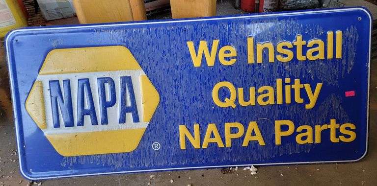 NAPA Auto Parts Advertising Sign 36 x 16, Crack - Metzger Property ...