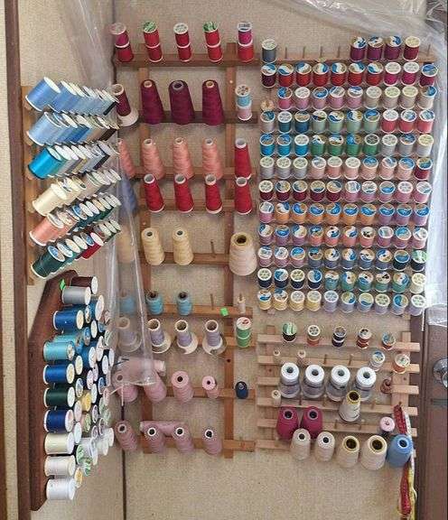 Nylon Thread Rack Sewing Thread Assortment on Spool Racks - Metzger Property Services, LLC
