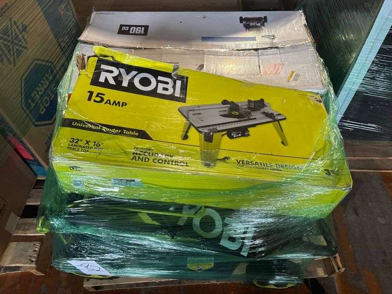 Ryobi 15 Amp Universal Router Table and Echo and Ryobi Lawn Mower ...