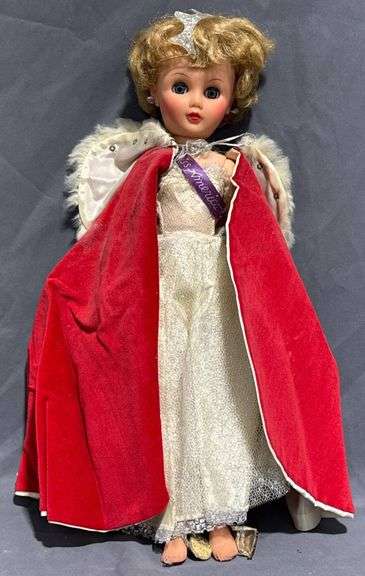 Miss America Doll in Gown and Cloak with Tiara and Accessories, 19"
