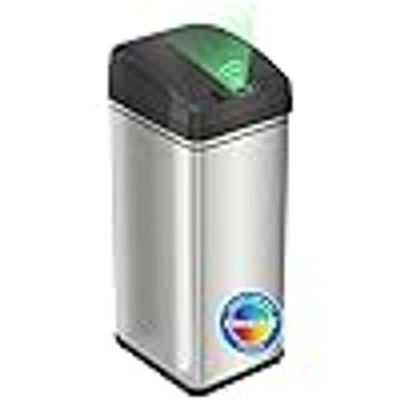 ITOUCHLESS - 13 Gallon Patented Sensor Trash Can with Lid & Odor Filter ...