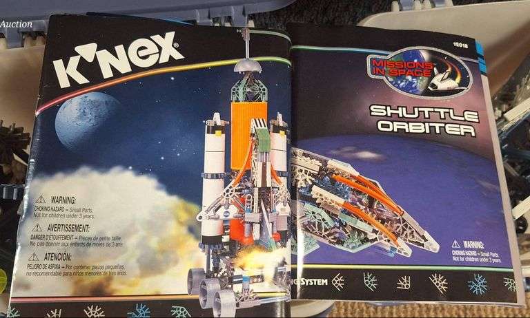 K’NEX Space-Themed Building Kit With Manuals and Storage Bins - Metzger ...