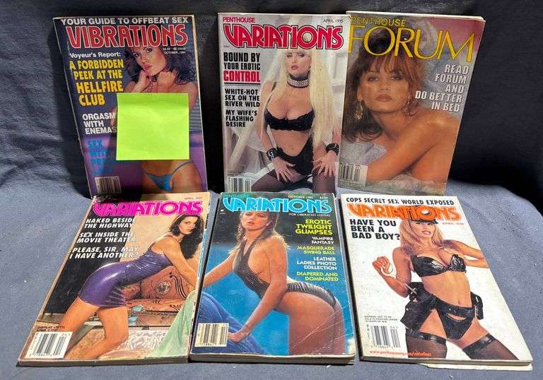 Variations Magazine 6 Penthouse Magazines, Variations and Forum Editions (1980s-1990s ...