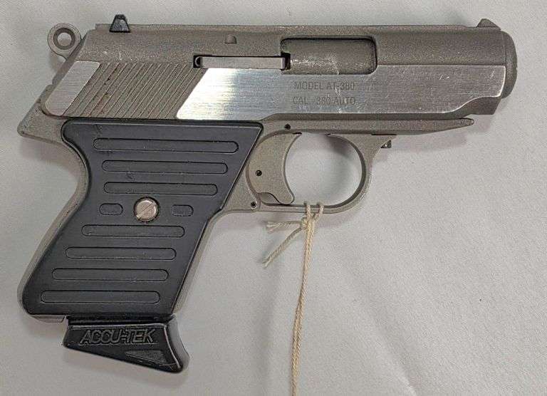 Accu-tek Model AT-380 .380 Auto Pistol with Leather Holster - Serial #0123722