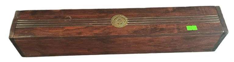 International Harvester Wood Box, 19"x3"x3.5"