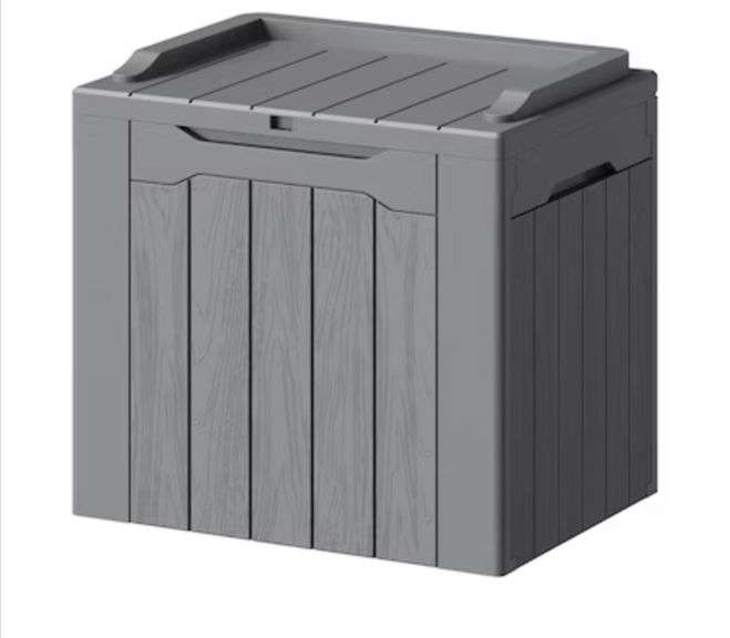 Outdoor Storage Deck Box Resin, 22 Gal