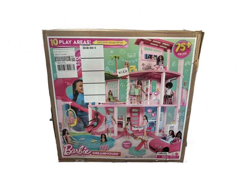 Barbie Dream House Play Set, 3-Story, 75+ Pcs