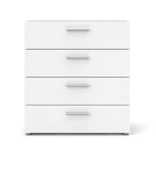 Tvilum 4-Drawer White Chest 37x28x16 in