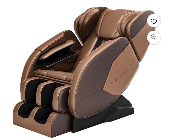 Sealed Box AGREEO MM450A Full-Body Massage Chair with Remote and Power Features, Brown 40.6"x25.2"x17.5"