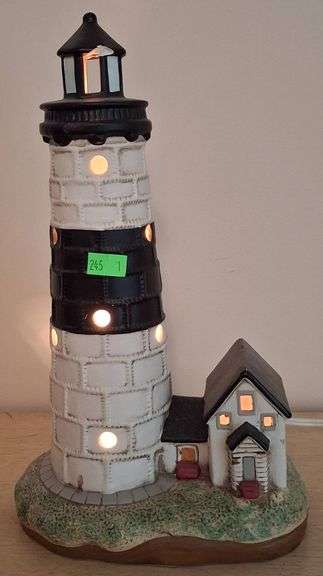 Light-Up Lighthouse Figurine by Lefton 11.5″H