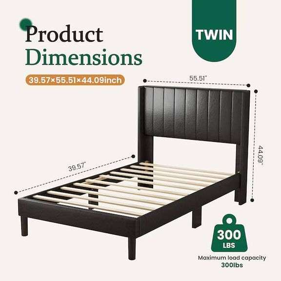 Bed Frame, 18 Inch Height