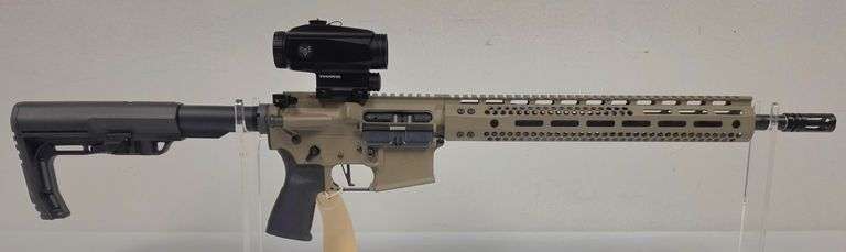 Watchtower Model 15M Multi-Cal Rifle - Chambered in 5.56mm with 16" FDE Build Premium Ballistics Advantage Barrel & CMC Upgraded Trigger, No Magazine - Serial #T15MWT300456
