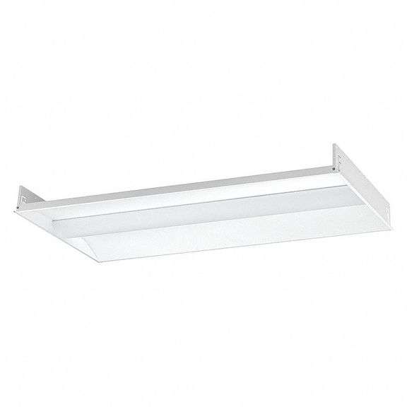 COLUMBIA LIGHTING - COLUMBIA LIGHTING RECESSED TROFFER: 39 W MAX. FIXTURE WATT, 4000K, 4,886 LM, 4 LAMP T8, NO SENSOR