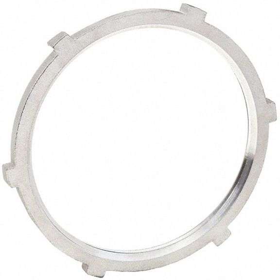 CALBRITE - LOCKNUT FOR THREADED RMC/IMC: 4 IN TRADE SIZE, 316 STAINLESS STEEL, POLISHED, IMC/RMC
