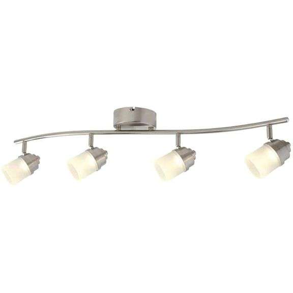 HAMPTON BAY  - 2.6 FT. 4-LIGHT BRUSHED NICKEL INTEGRATED LED TRACK LIGHTING KIT