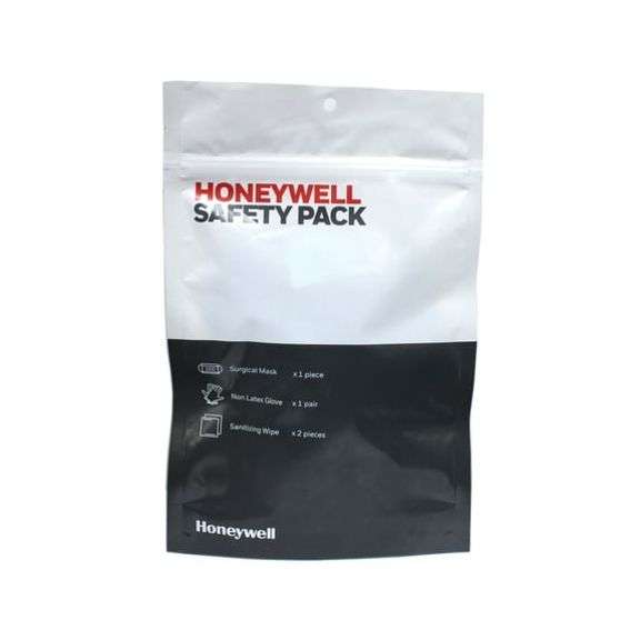 HONEYWELL INTERNATIONAL, INC - DISPOSABLE PROTECTION KIT, 3 SURGICAL MASKS, 3 PR NON-LATEX GLOVES, AND 5 HAND WIPES