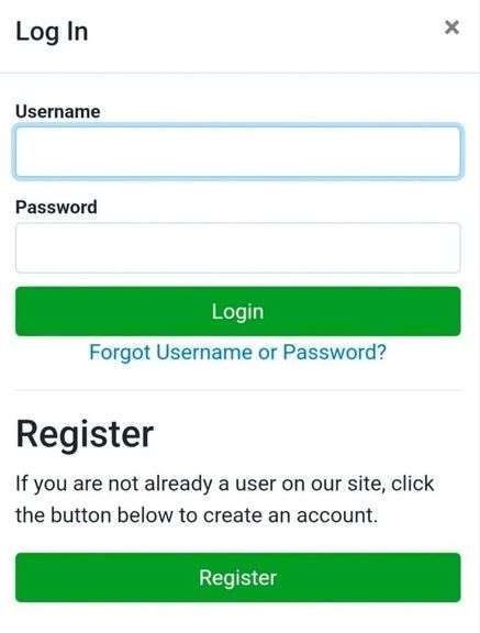 Click on Login/Register at the top of the page, enter your email and password and click the green “Login” button and enter your information. | Happy Bidding! | Please let us know if you have any questions that we can help with 260.982.0238 or info@metzgerauction.com