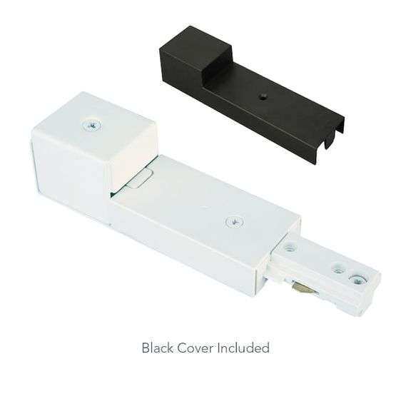 LITHONIA LIGHTING - DECORATIVE TRACK LIGHTING ACCESSORIES - CONNECTORS 8-IN MATTE MULTIPLE COLORS MIXED MATERIAL LINEAR LIVE END POWER FEED