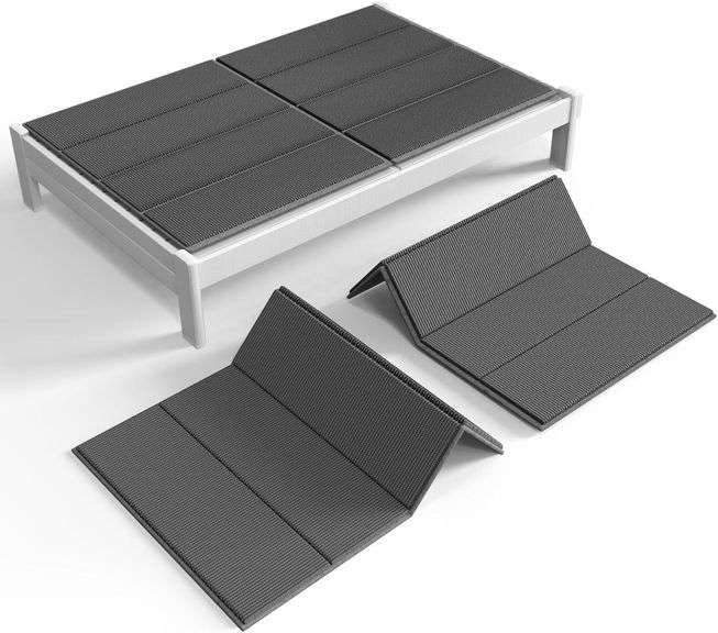 BBX-G - FOLDING SPRING BOX, BREATHABLE, NOISE MINIMIZING, MOISTURE RESISTANT BUNKIEBOARDS,LOW PROFILE BED SUPPORT