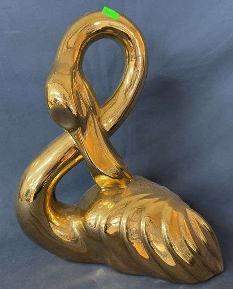 Mid-Century Modern Large Jaru Swan, 13” H