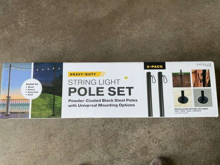 String Light Pole Set