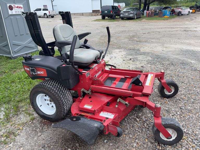 **Bush Hog Zero Turn Lawn Mower, 1,598.8 hours, Runs and Mows, Choke Lines Missing Clip, Have to Manually Choke it - Comes with Manual