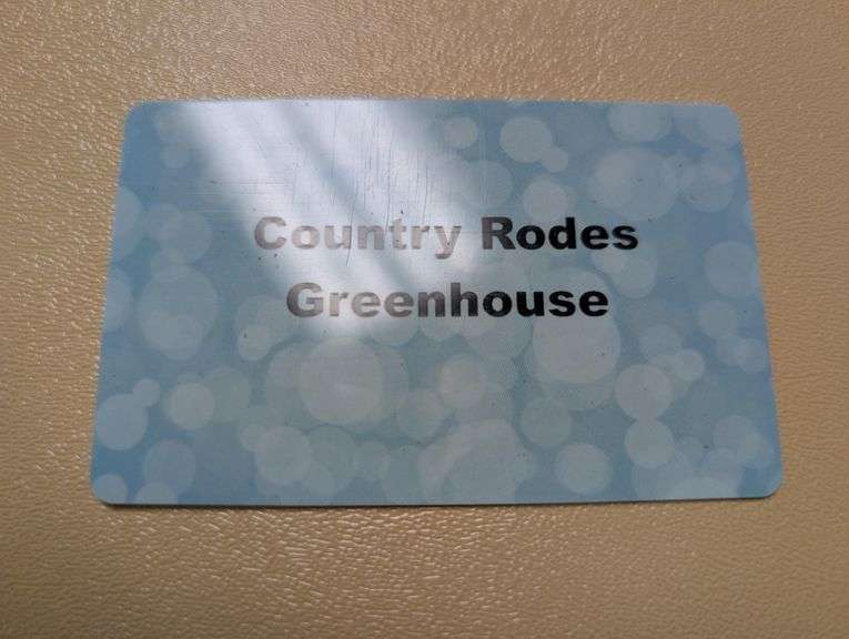 $50 Gift Card From Country Rhodes Greenhouse in Rochester.  (A personal favorite of a couple of Beaver Dam residents)