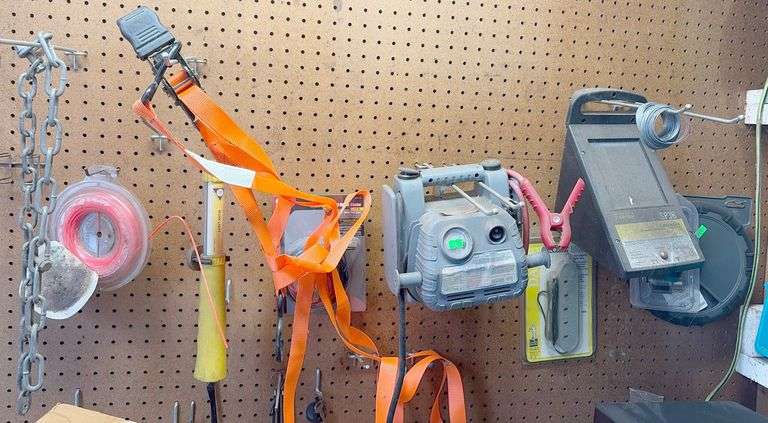 Air Compressor, Karema SP3B, Tape Measure, 16 Hooks, Gardner Bender ...