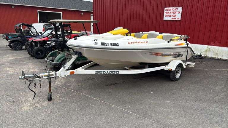 2003 Bombardier Sportster LE Seadoo on 2004 Karavan Trailer