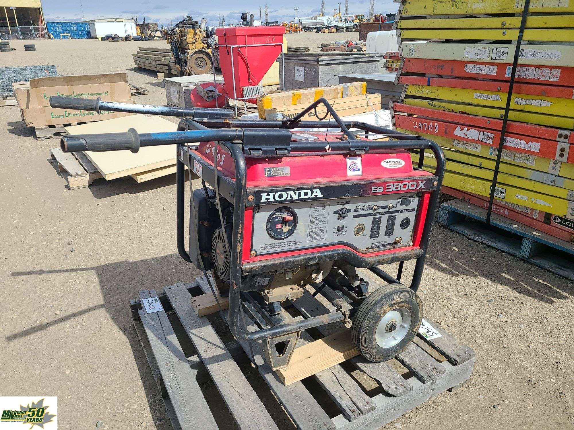 Honda EB3800X Generator-1 Pallet - Michener Allen Auctioneering Ltd