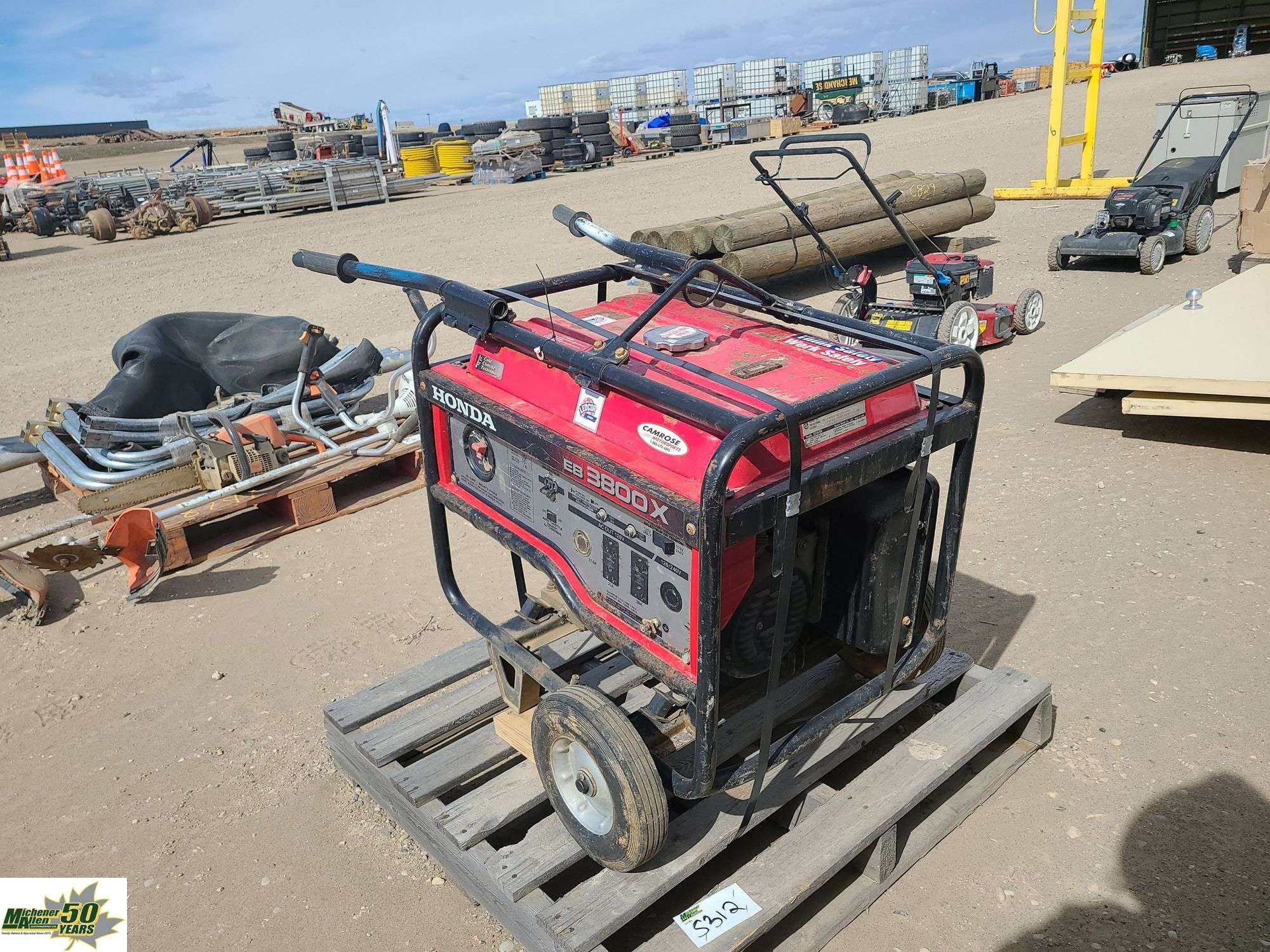 Honda EB3800X Generator-1 Pallet - Michener Allen Auctioneering Ltd