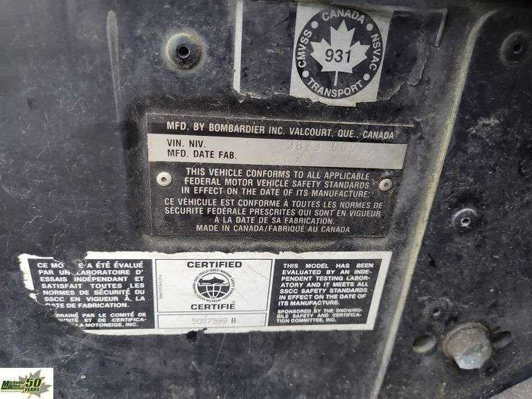 1993 Ski-Doo Formula STX - Michener Allen Auctioneering Ltd