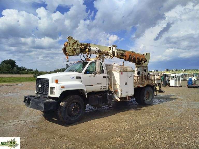 Dig Rig Chev 1998 Chevrolet C7500 S/A Digger Derrick Truck - Michener Allen ...