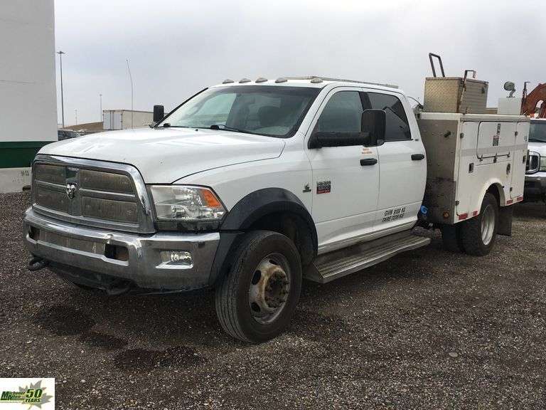 2012 Ram Chassis 5500 4x4 Quad Cab Diesel S/A Service Truck - Michener ...