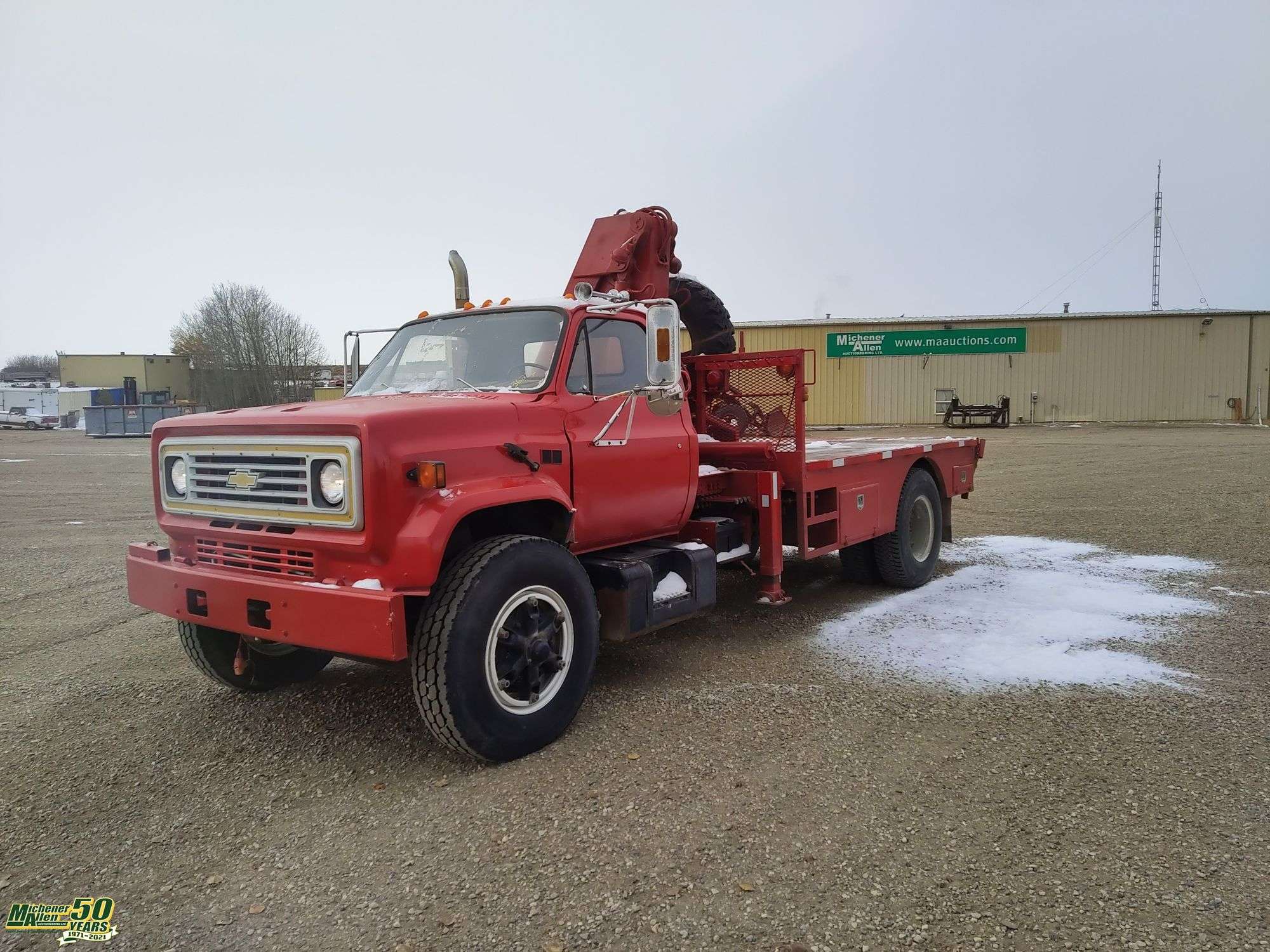 1987 Chevrolet Kodiak C70 S/A HAP 1010 Picker Deck Truck