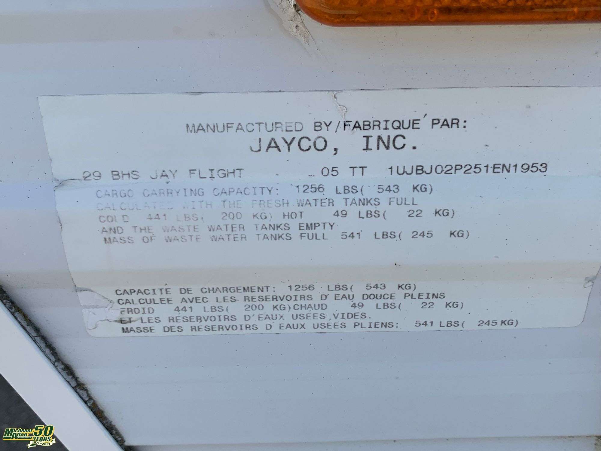 2005 Jayco Jay Flight 29BHS T/A BP - Michener Allen Auctioneering Ltd