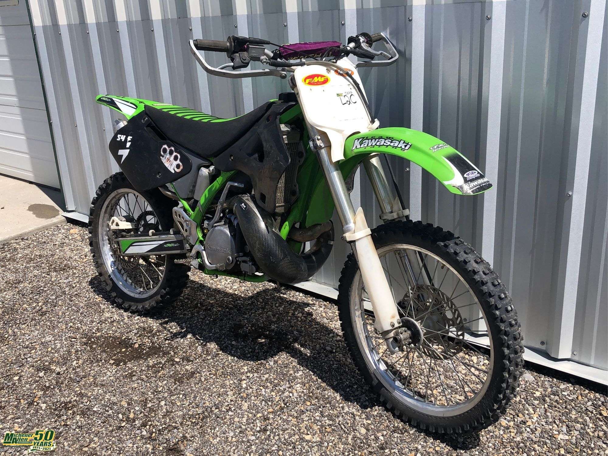 Non-Operable 1997 Kawasaki KX250 Dirt Bike - Michener Allen