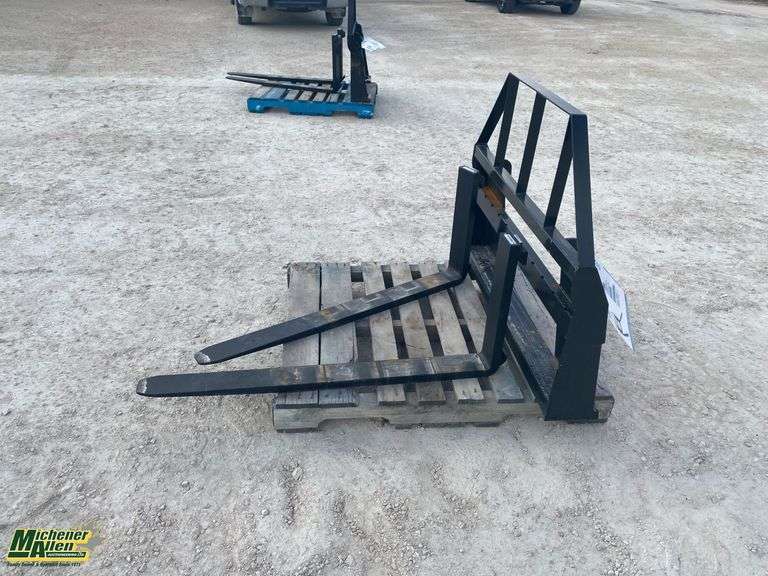 2024 Unused Mower King SAll100 4ft Skid Steer Forks Michener Allen